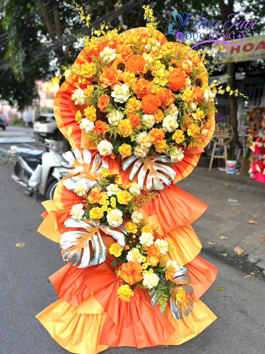 Hoa Chúc Mừng 3 Tầng Đẹp